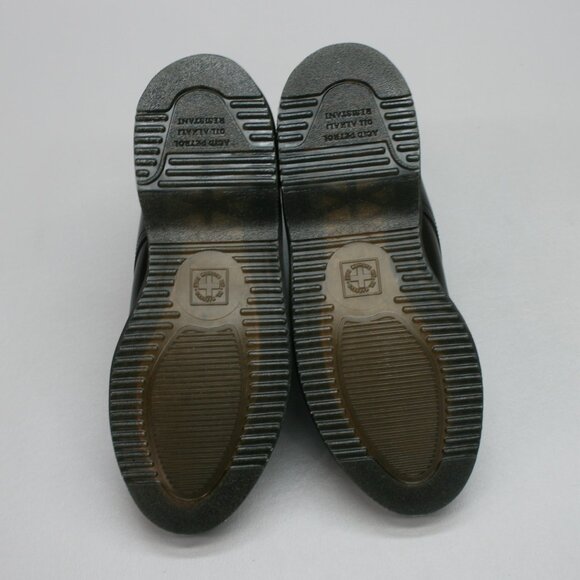 Dr. Martens Ladies 6 Emmeline Polished Smooth Black Leather Ankle Boots 16701001 - Picture 10 of 11